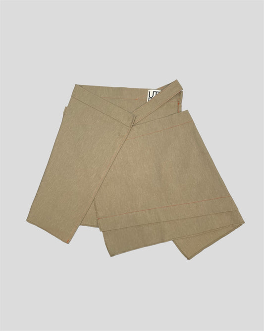 Japanese Asymmetrical Jute Skirt