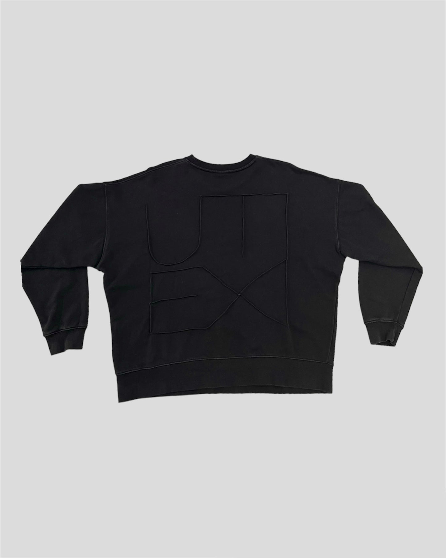 'UTI EXI' Logo Wrinkle Sweater